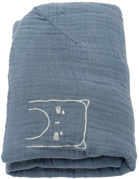 VÄDRA Bezug für Wickelunterlage, beige/blau, 48x74 cm - IKEA Schweiz