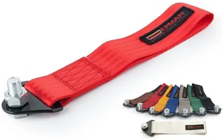Tow Strap Hook Cinta Para Reboque Fita Esportiva Engate Cor Vermelho | Frete grátis