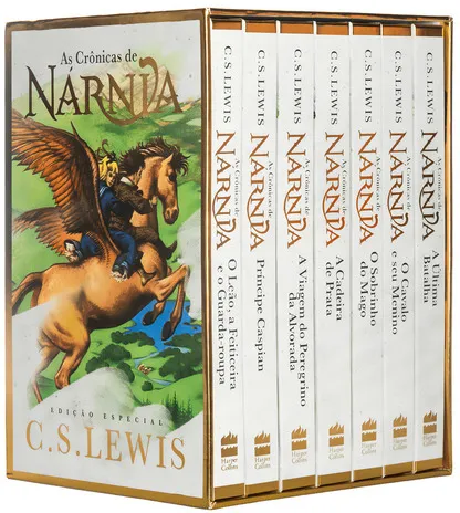 Box As Crônicas de Nárnia Edição de Luxo Coleção Completa, C.S. Lewis, Editora HarperCollins Brasil, 2024 | Parcelamento sem juros