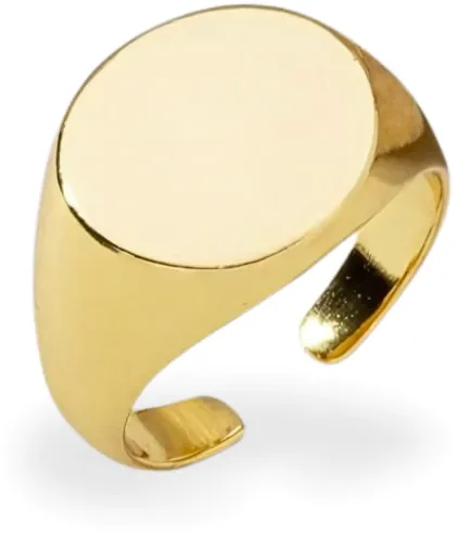 Anel dedinho redondo dourado - delicadeza e sofisticação