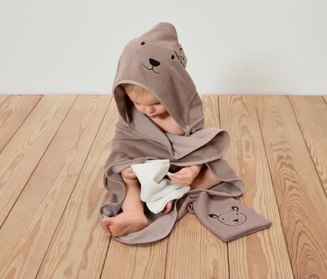 Kinder-Kapuzenhandtuch und 2 Waschlappen online bestellen bei Tchibo 700899