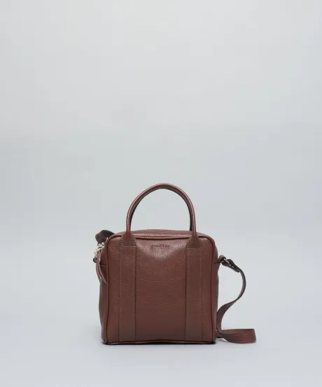 Bolsa P Couro Laura - Chocolate | Soulier