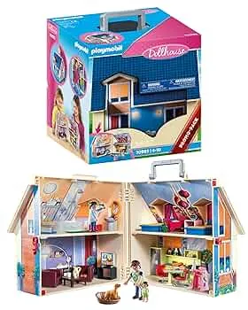 PLAYMOBIL | Dollhouse |Spielzeug für Kinder ab 4 Jahren | Mitnehm-Puppenhaus mit Griff | 70985: Amazon.de: Spielzeug