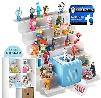 TRAUMBAUM® Tonie Regal als Einsatz für IKEA KALLAX | vollständig magnetisches Toniebox Regal für mehr als 50 Figuren + Box | Tonieregal für Mädchen und Jungen in weiß | Tonie Box Aussparung [MITTIG] : Amazon.de: Baby