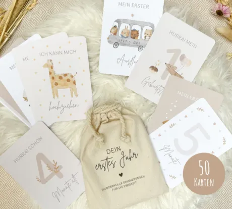 ETSY - Meilensteinkarten