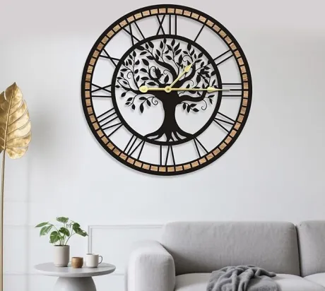 Horloge murale pour remplacer celle que j'ai qui est cassée - Soi avec arbre de vie soit avec mécanisme apparant