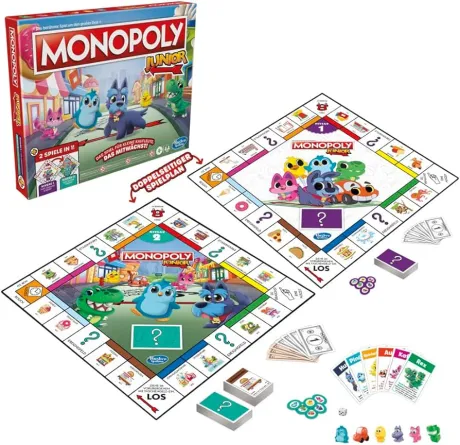 Monopoly Junior, von 2 Seiten bespielbar