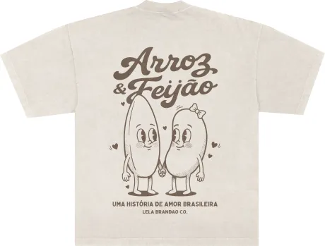 camisetão arroz & feijão - Lela Brandão Co.