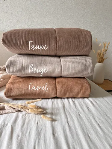 Krabbeldecke I Laufgittereinlage Cord Taupe | LittleANTunique