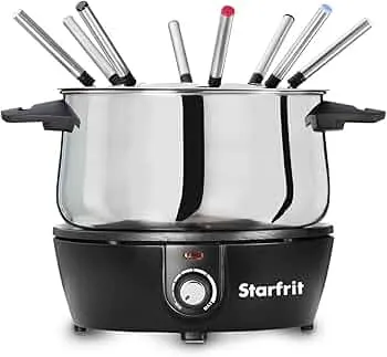 Starfrit Electric Fondue 12PC Set - 3L - Quick Release Magnetic Cord - 1500W - Perfect for Cheese & Chocolate : Amazon.ca: Home