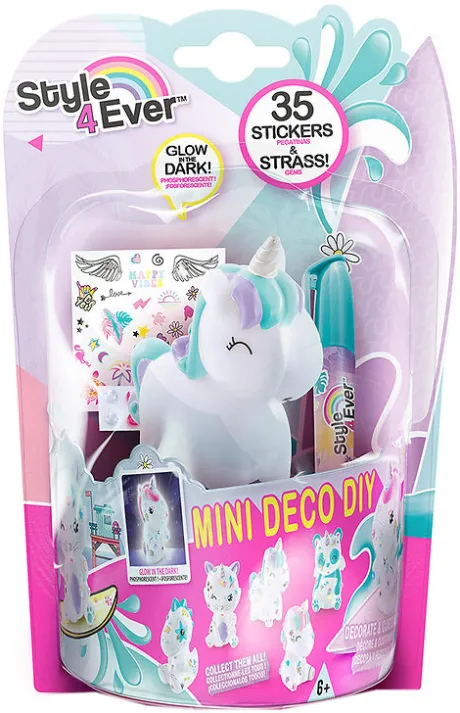 Style 4 Ever - Mini Deco DIY - Selvlysende Dyr Asst.