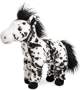 Uni-Toys - Pferd weiß mit schwarzen Flecken, stehend - 28 cm (Höhe) - Apfelschimmel - Plüschtier, Kuscheltier: Amazon.de: Spielzeug