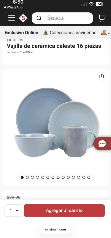 Vajilla de cerámica