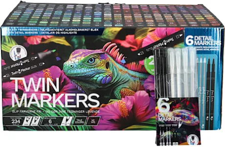 Danpen Twinmarkers 234 + 6 stk | Køb online på br.dk!