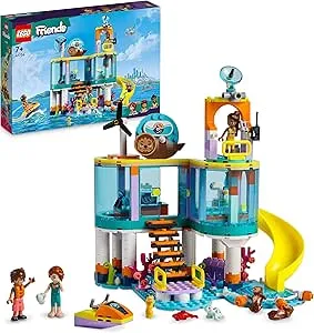 LEGO 41736 Friends Seerettungszentrum Tierarzt-Spielzeug für Kinder mit Otter-, Seepferdchen- und Schildkröten-Tierfiguren, Tierpflege-Spielzeug, Mädchen und Jungen ab 7 Jahren: Amazon.de: Spielzeug