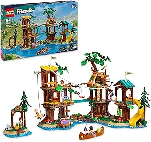 LEGO Friends Baumhaus im Abenteuercamp, Spielset für Mädchen und Jungen ab 8 Jahren mit 5 Spielfiguren und 5 Tieren, Geschenkidee für kreatives Spielen, Sportspielzeug, Puppenhaus 42631: Amazon.de: Spielzeug
