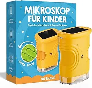 Edubini Digitales Mikroskop für Kinder - Tragbares Taschenmikroskop für Garten, Wald & Experimente - Kindermikroskop Spielzeug mit digitalem HD-Bildschirm: Amazon.de: Spielzeug