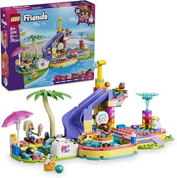 LEGO Friends Lustiger Tag im Wasserpark - Miniatur Spielset mit Rutsche, 2 Minifiguren, 4 Tierfiguren und Tierzubehör - Kinderzimmer Deko - Geschenk zum Geburtstag für Mädchen ab 6 Jahren - 42676: Amazon.de: Spielzeug