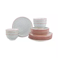 RETRO Dinner-Set 18-tlg. Petrol | BUTLERS