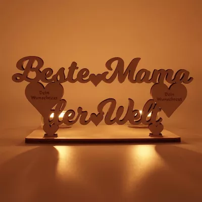 Teelichthalter - Beste Mama