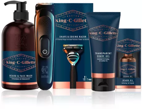 Premium Bartpflege Set: King Size für den Bart | King C. Gillette DE