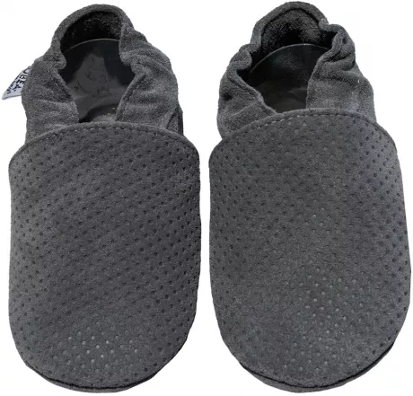 Kinderschuhe grau geprägt | HOBEA-Germany