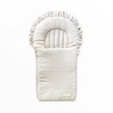 Babyschlafsack ‚Dreamy’ mit Rüschen - Musselin – District for Kids